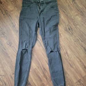 H&M Black Ripped Skinny Jeans